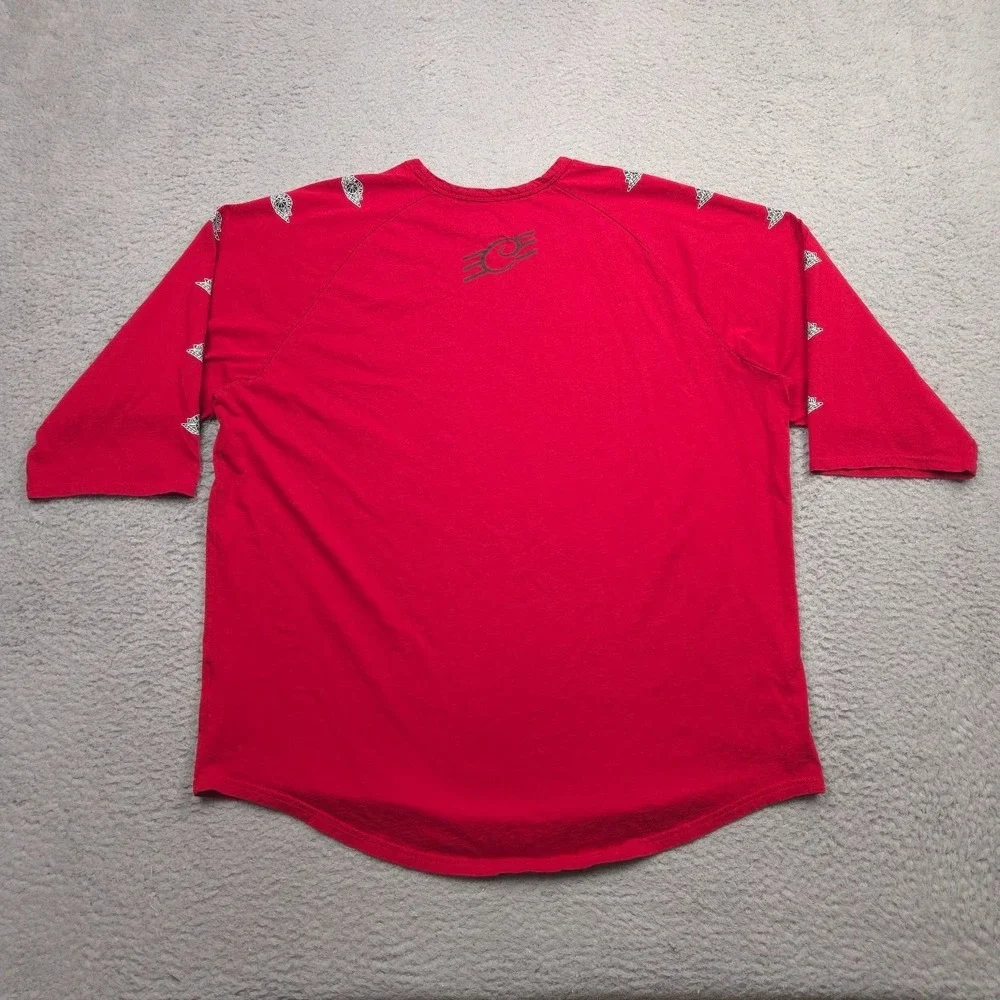 Jordan JSW Wings 3/4 Sleeve Shirt Men 2XL Red Air Jordan Graphic Cotton